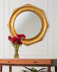 Made Goods Darby Antiqued Gold Leaf Wood Mirror