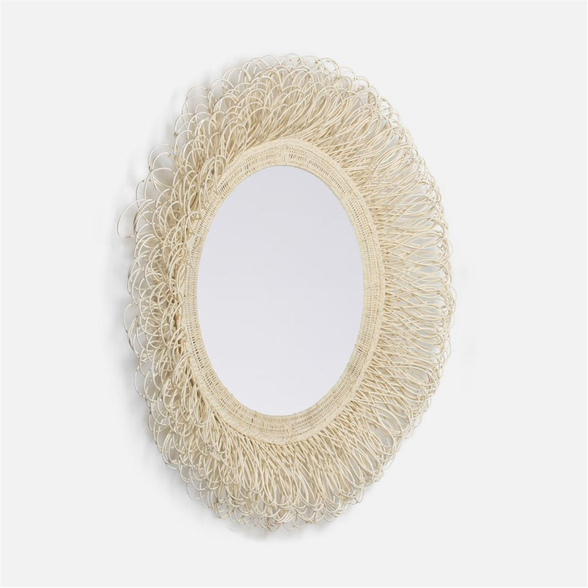 Made Goods Fabian Mirror with Rattan Core