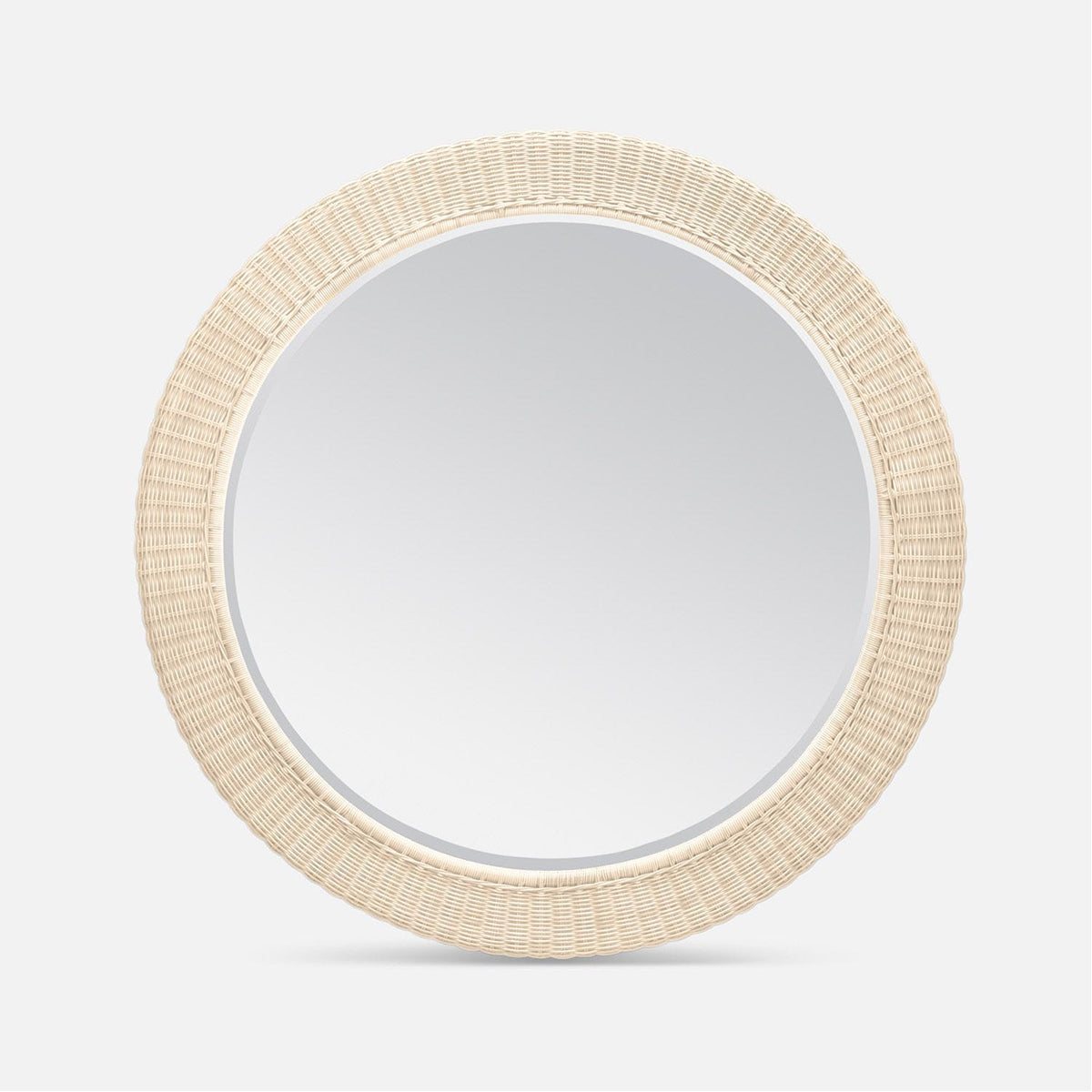 Made Goods Flannery Faux Wicker Outdoor Mirror