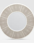 Made Goods Meredith Round Realistic Faux Shagreen Mirror