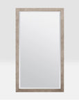 Made Goods Sidney Perfect Vanity Mirror in Warm Silver Faux Silk