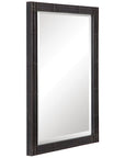 Uttermost Gower Aged Black Vanity Mirror