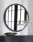 Uttermost Dandridge Round Industrial Mirror