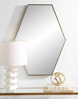 Uttermost Ankara Brass Hexagon Mirror