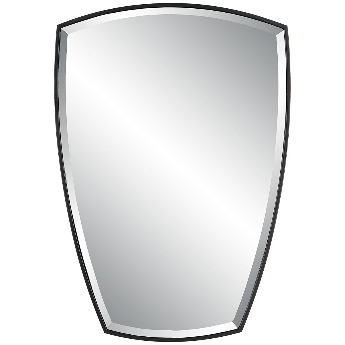 Uttermost Crest Curved Iron Mirror