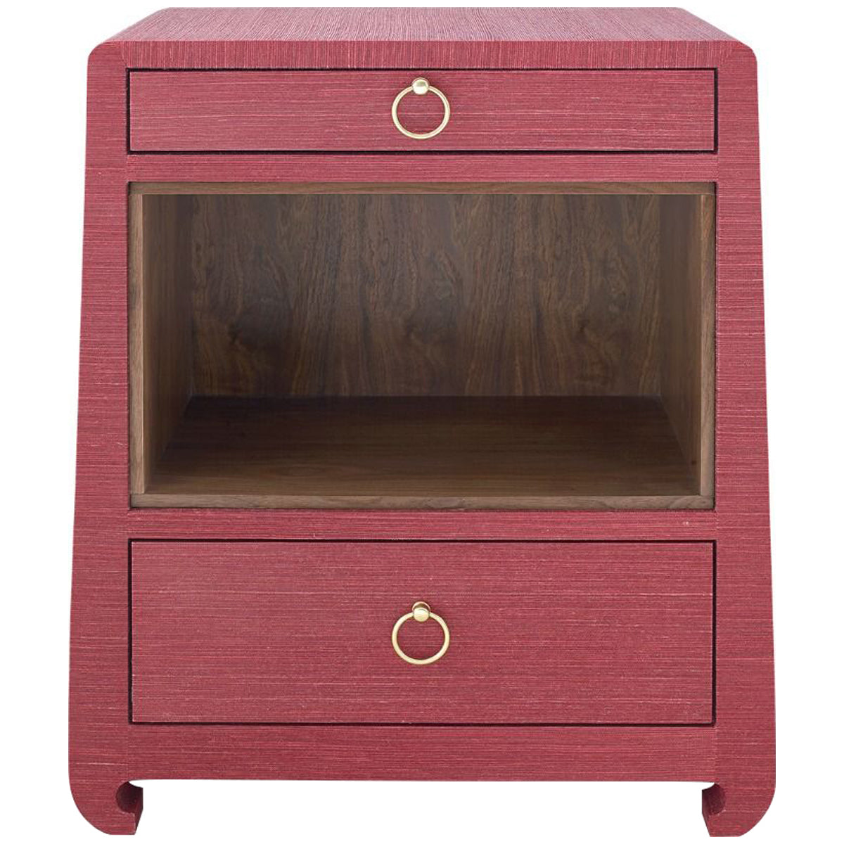 Villa & House Ming 2-Drawer Side Table, Red