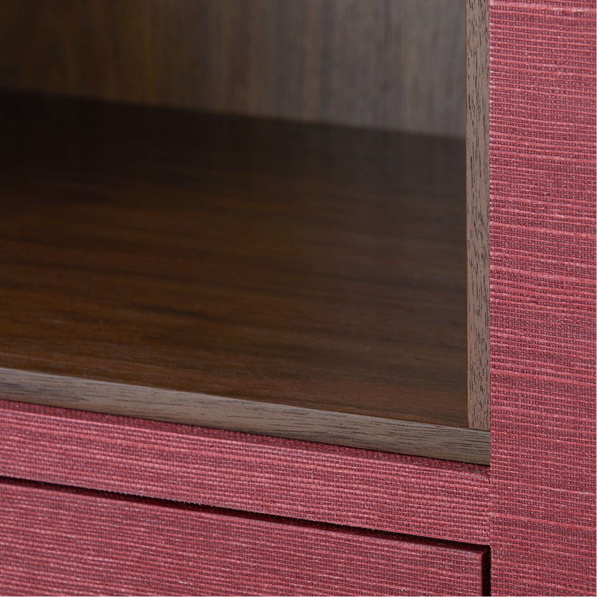 Villa &amp; House Ming 2-Drawer Side Table, Red