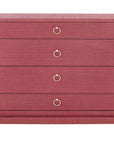 Villa & House Ming Large 4-Drawer Dresser, Red