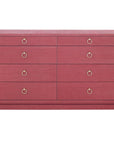 Villa & House Ming Extra Large 8-Drawer Dresser, Red