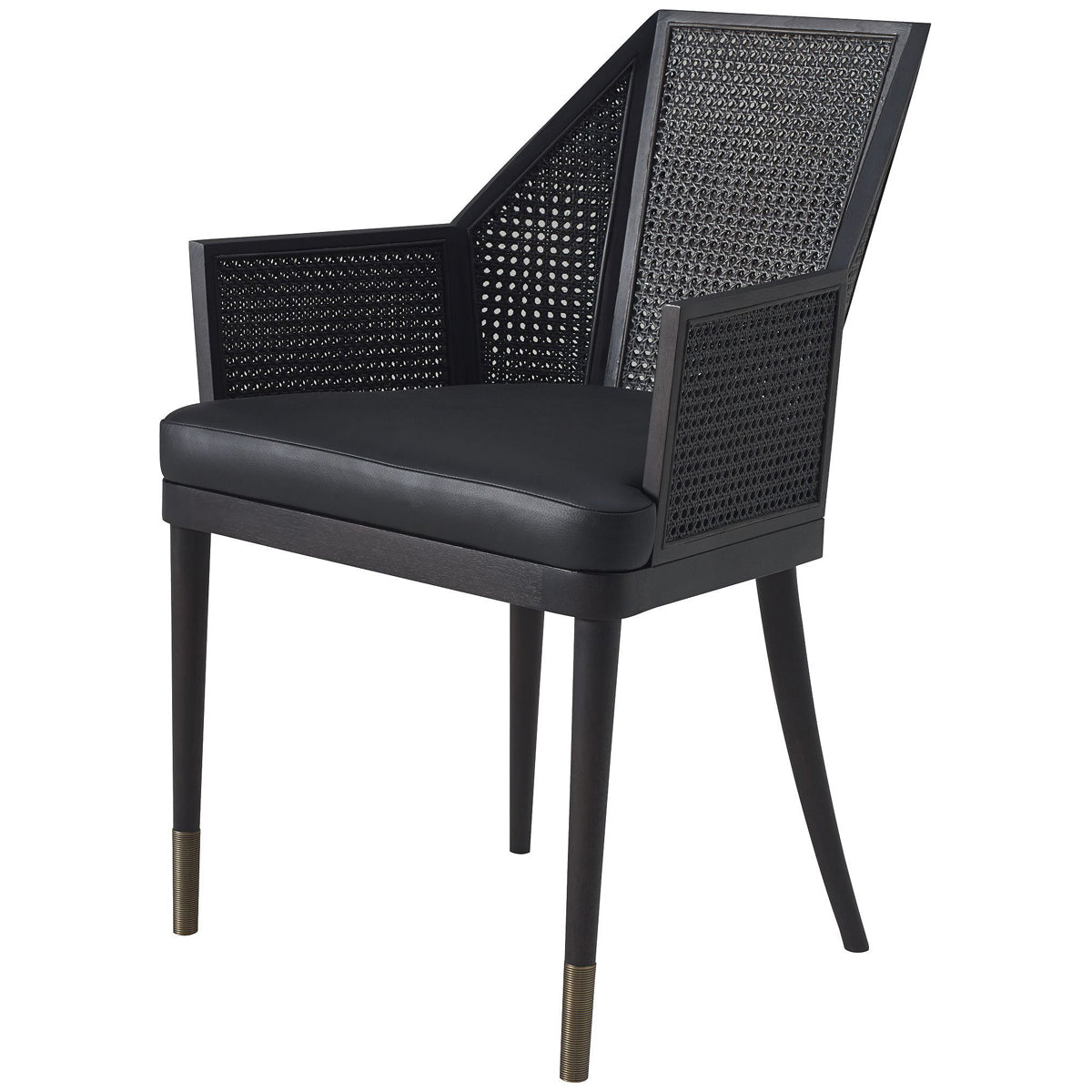 Baker Furniture Cane Arm Chair MR7041