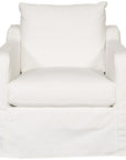 Vanguard Furniture Theo Slipcovered Muslin Swivel Chair