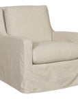 Vanguard Furniture Josie Slipcovered Muslin Swivel Chair