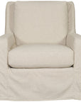 Vanguard Furniture Josie Slipcovered Muslin Swivel Chair