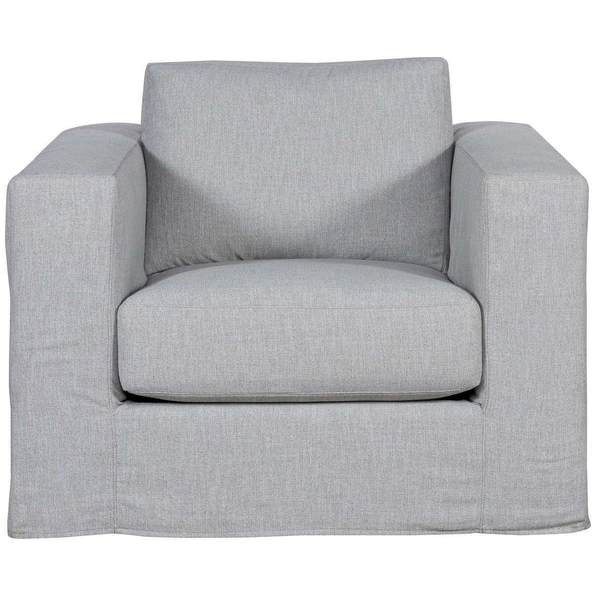 Vanguard Furniture Leone Slipcovered Muslin Swivel Chair