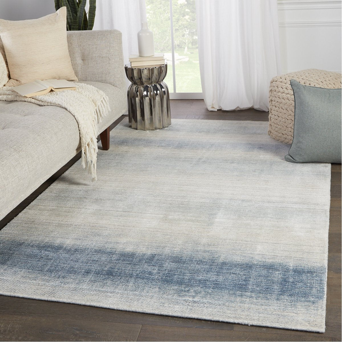 Jaipur Newport by Barclay Butera Bayshores Ombre Blue Beige NBB04 Rug