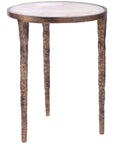 Villa & House Nora Side Table, Antique Brass