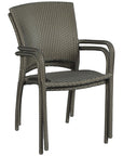 Woodbridge Furniture Cafe Outdoor Stacking Chair, Set of 4
