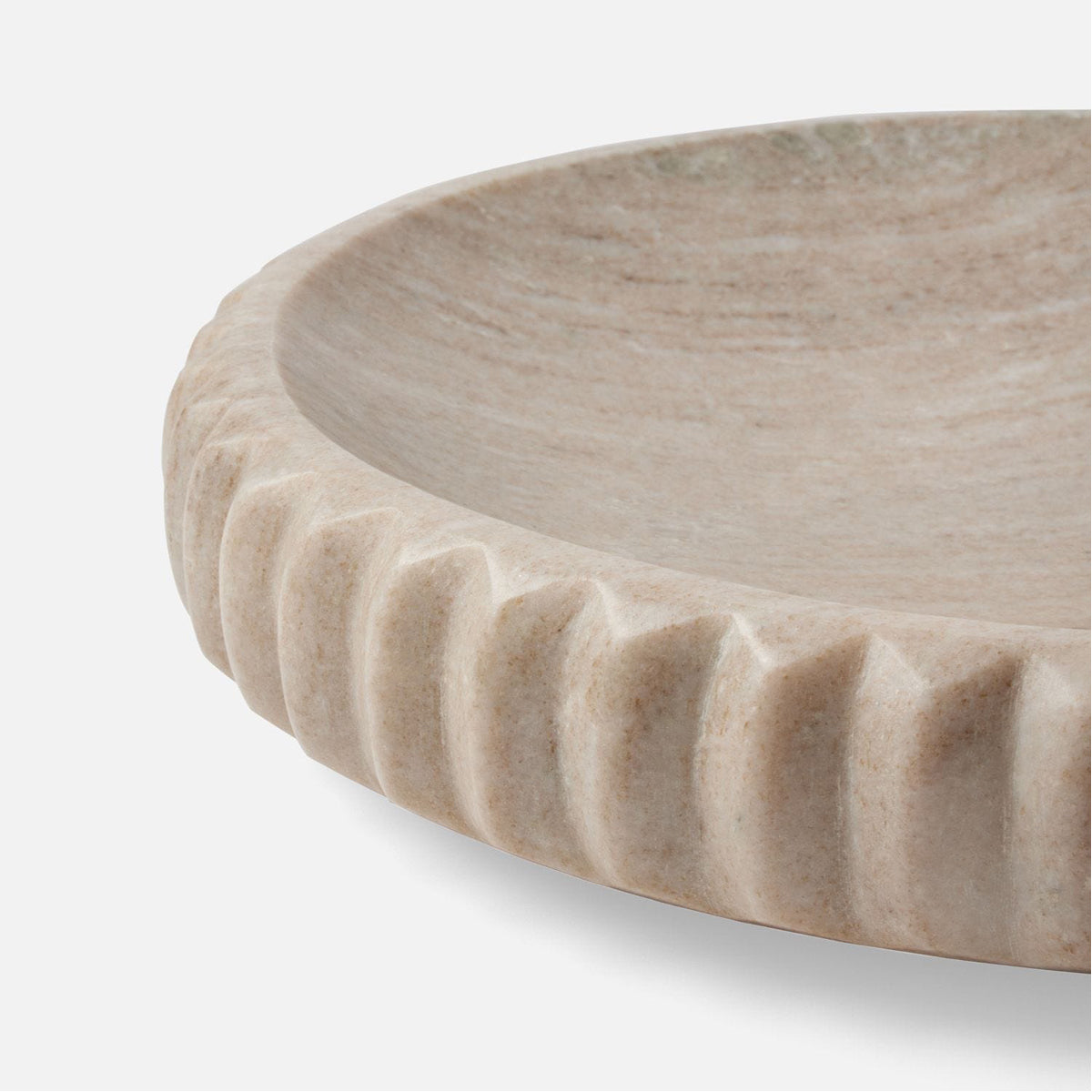 Made Goods Analia Round Marble Outdoor Tray