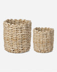 Made Goods Fallon Abaca Planter in Semi-Bleached Abaca, 2-Piece Set