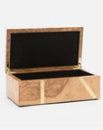 Made Goods Freya Olive Ash with Gold Raffia Box, 2-Piece Set