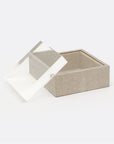 Made Goods Jasen Realistic Faux Shagreen Square Box, Set of 2