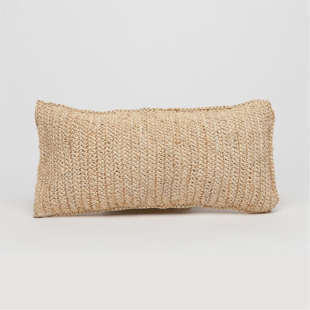 Made Goods Jasper Woven Pillows in Natural Raffia, Set of 2