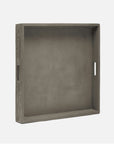 Made Goods Liam Outdoor Square Tray in Gray Reinforced Concrete
