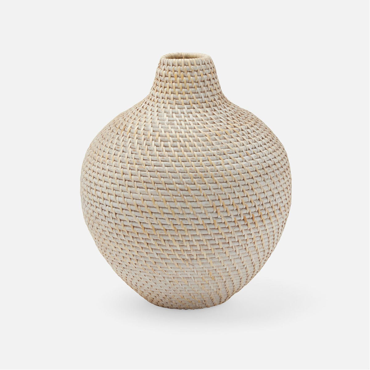 Made Goods Octavia Woven Rattan Vase, Set of 2