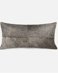 Made Goods Roger Patched Gray Cowhide Pillows, Set of 2