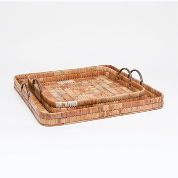 Made Goods, Paden Faux Silk with Metal Trim Tray, 2-Piece Set, Trays –  Benjamin Rugs & Furniture