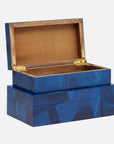 Made Goods Travis Marbled Resin Veneer Box, 2-Piece Set