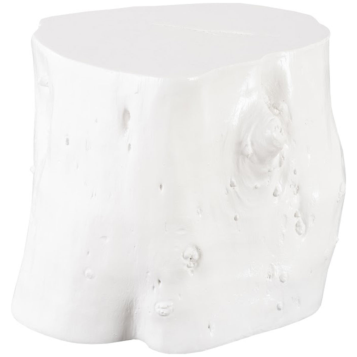 Phillips Collection Log Large White Stool