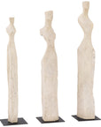 Phillips Collection Cast Woman Sculpture, 3-Piece Set
