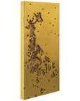 Phillips Collection Splotch Rectangle Gold Wall Art, Freeform