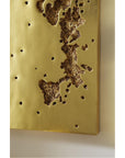 Phillips Collection Splotch Rectangle Gold Wall Art, Freeform