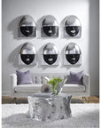 Phillips Collection Fashion Faces Smile Black and Silver Wall Art