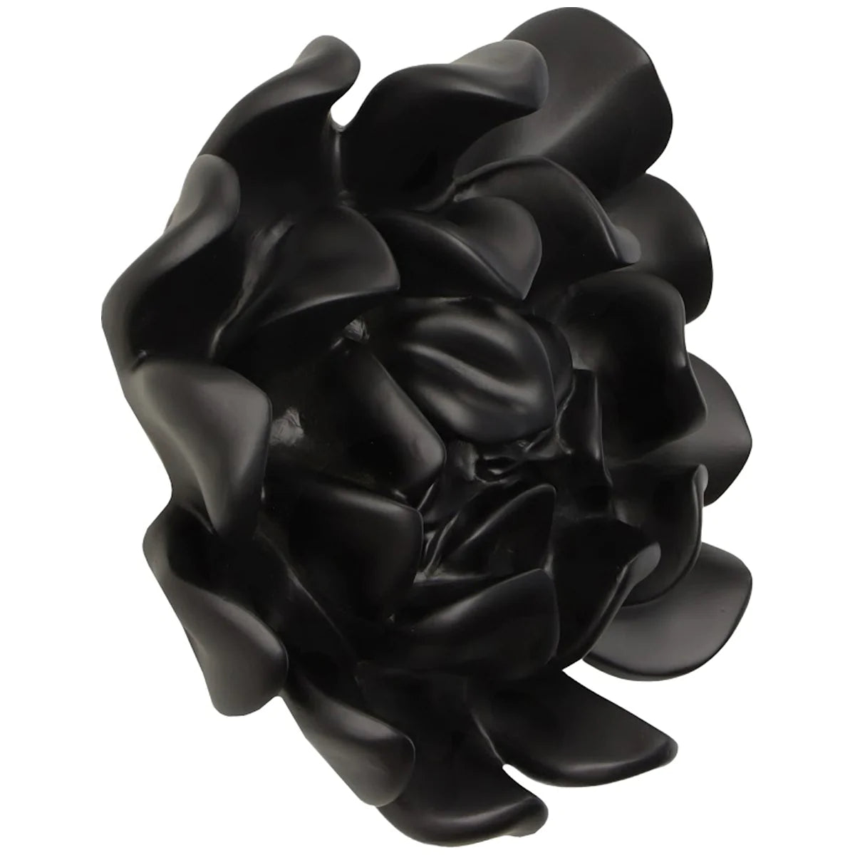 Phillips Collection Topsy Turvy Smooth Black Succulent Wall Art