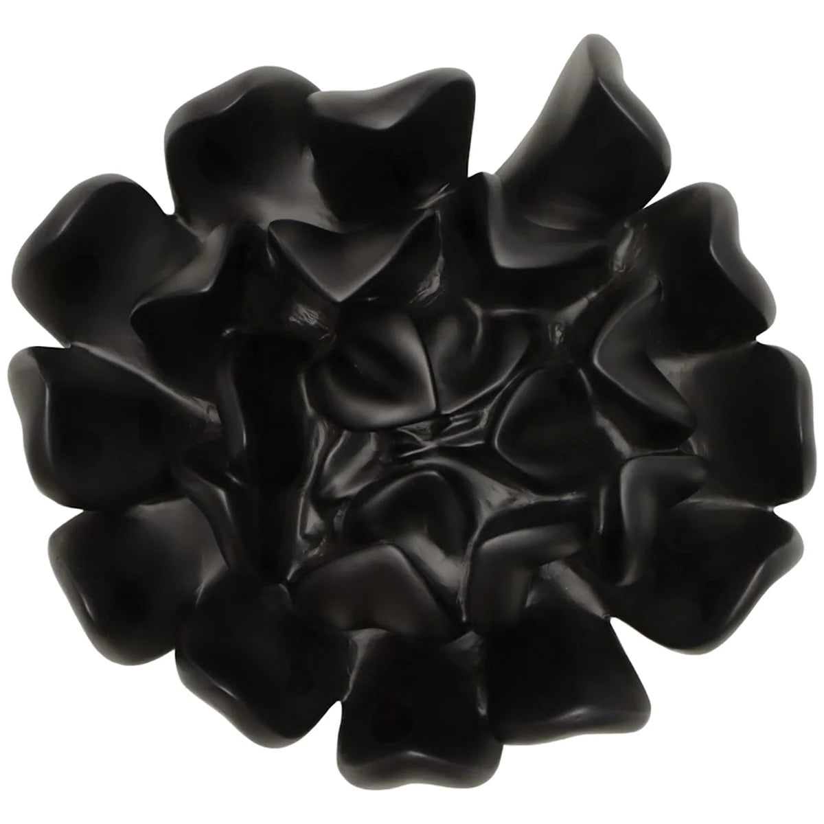 Phillips Collection Topsy Turvy Smooth Black Succulent Wall Art