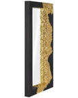 Phillips Collection Mercury Rectangular Black Gold Mirror