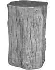 Phillips Collection Log Medium Stool, Silver Leaf