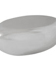 Phillips Collection River Stone Silver Leaf Coffee Table