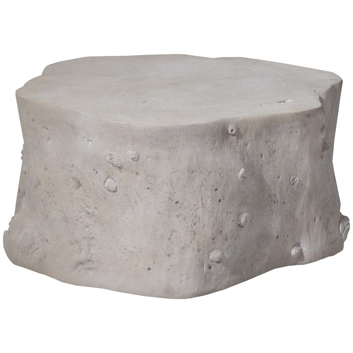 Phillips Collection Log Outdoor Coffee Table, Roman Stone