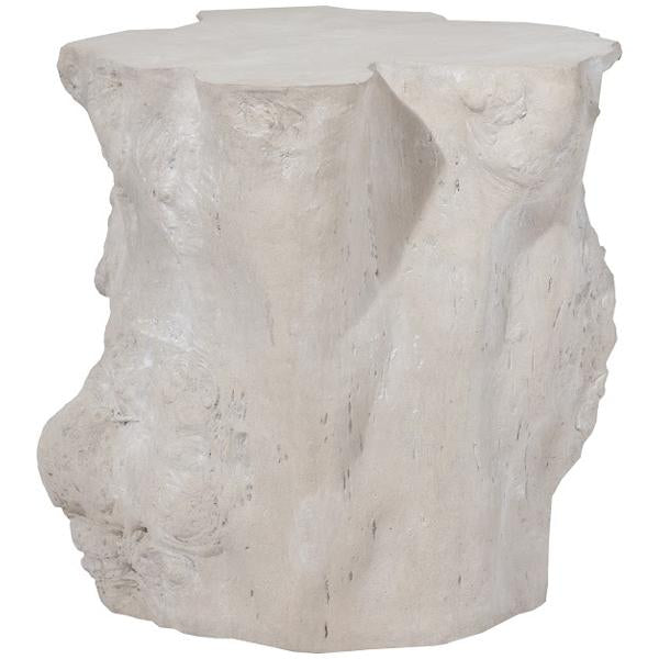 Phillips Collection Log Outdoor Side Table, Roman Stone
