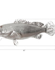 Phillips Collection Estuary Cod Fish Wall Sculpture, Silver Leaf