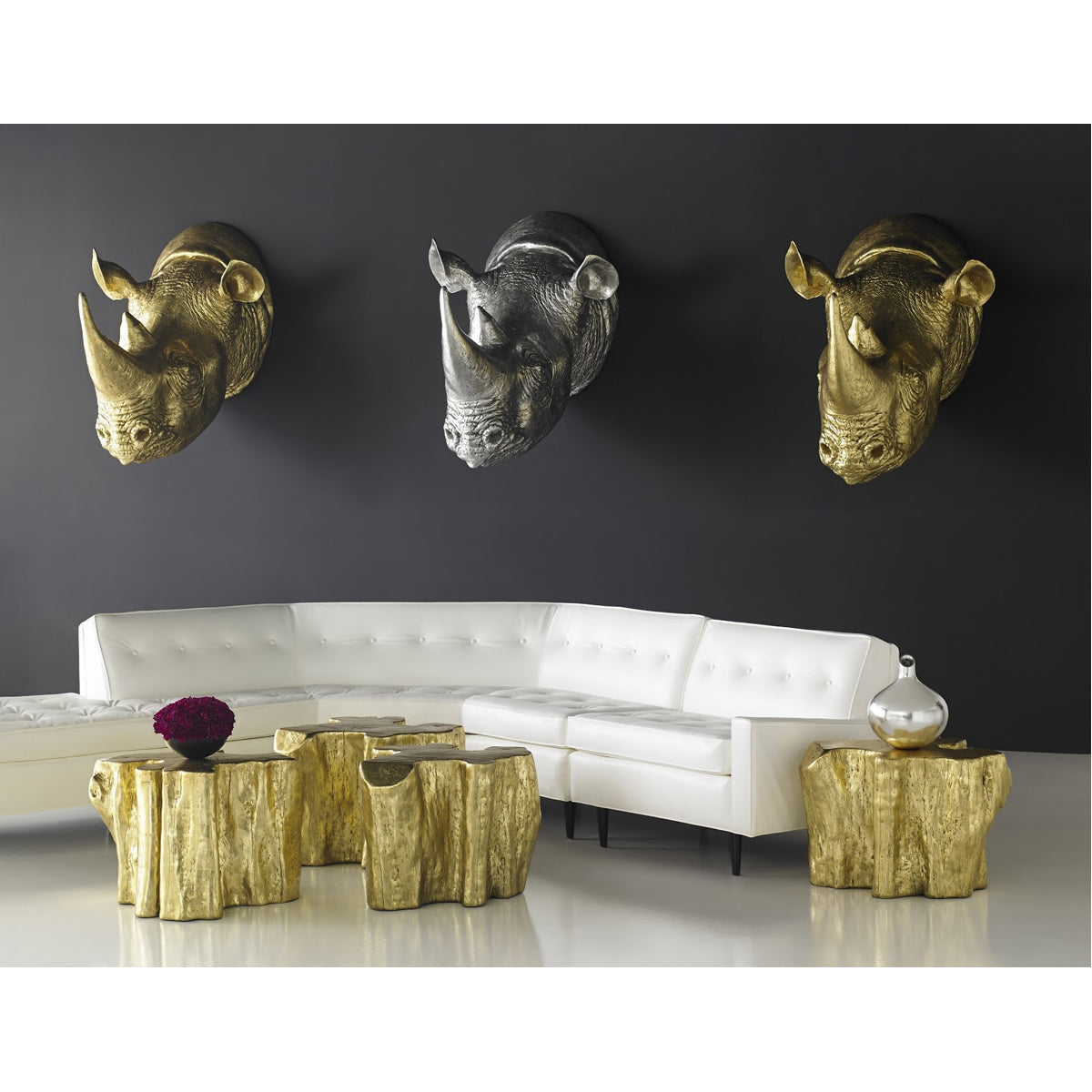 Phillips Collection Rhino Gold Wall Art