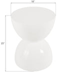 Phillips Collection Totem White Gel Coat Outdoor Stool