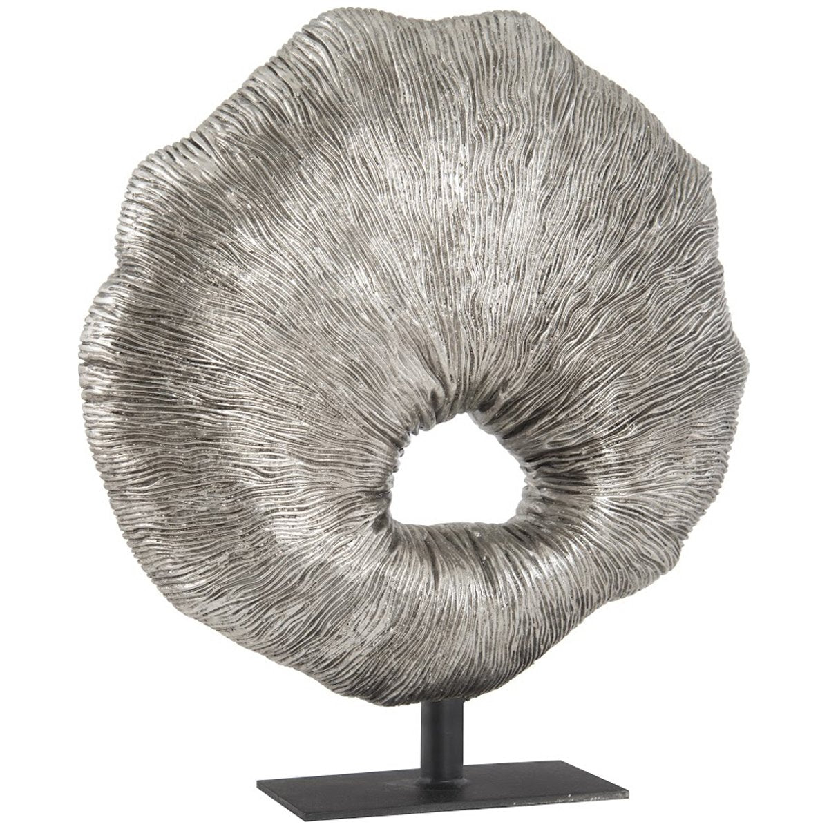 Phillips Collection Fungia Sculpture, Silver Leaf