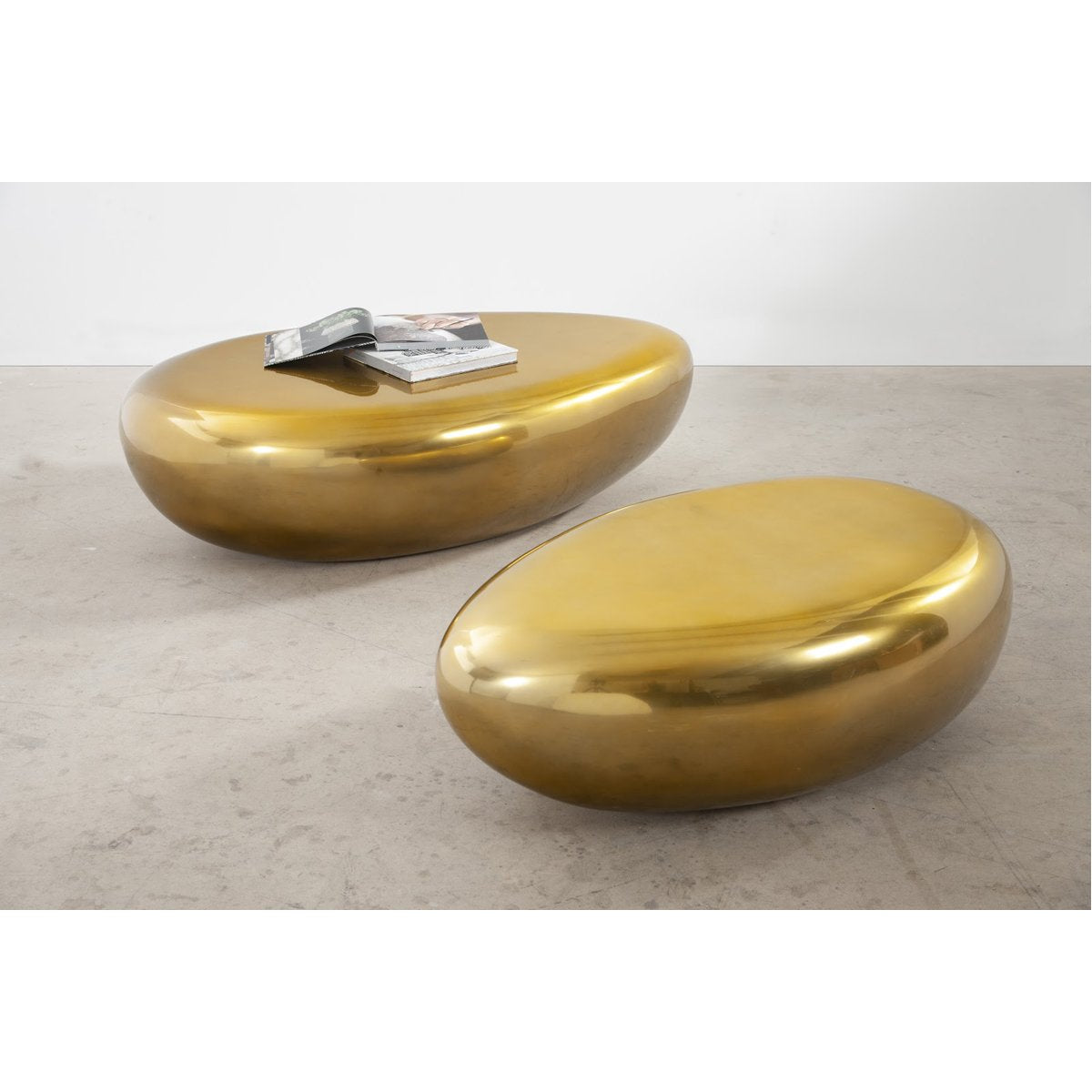 Phillips Collection River Stone Resin Outdoor Coffee Table
