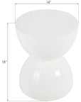 Phillips Collection Totem White Gel Coat Outdoor Stool