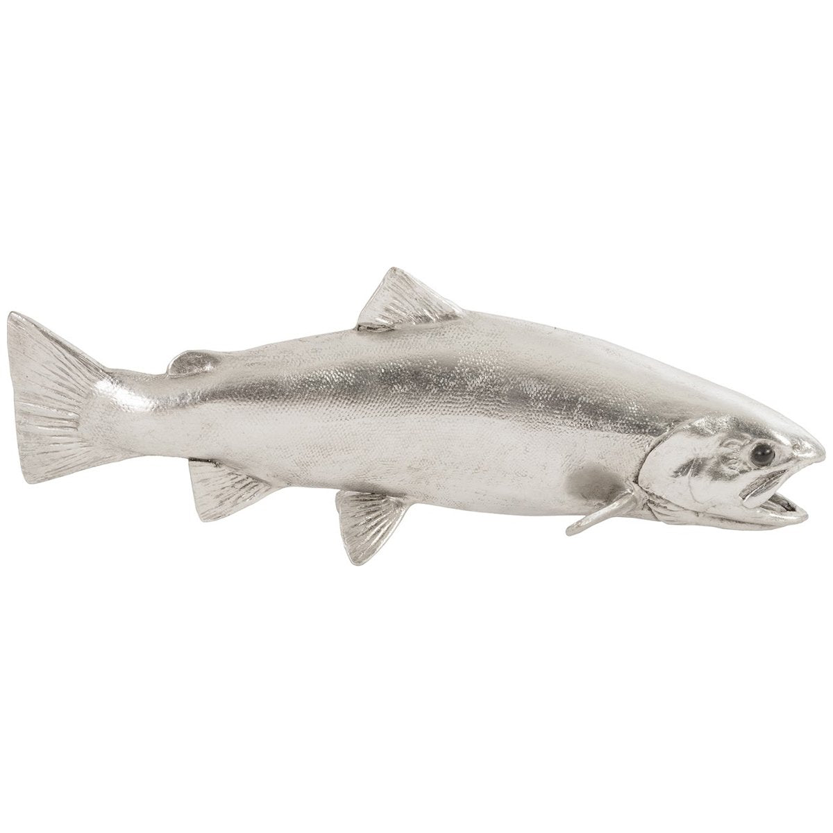Phillips Collection Rainbow Trout Silver Leaf Fish Sculpture